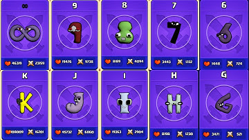 MERGE ALPHABET & NUMBER LORE Monster Fusion Merge Battle Unlock All GamePlay - iOS, Android Part 4