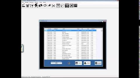Modular POS - List of Your Menu Items