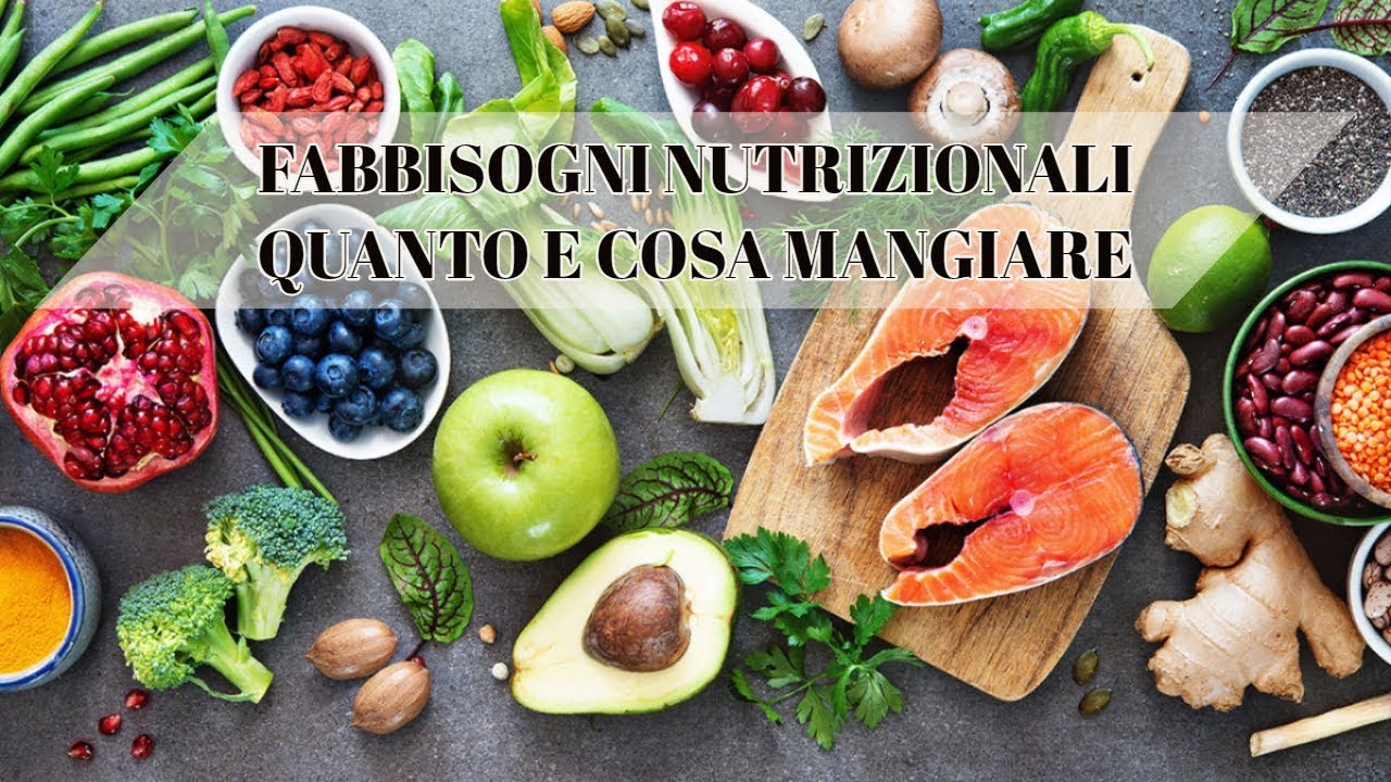FABBISOGNI NUTRIZIONALI QUANTO E COSA MANGIARE YouTube FABBISOGNI NUTRIZIONALI QUANTO E COSA MANGIARE YouTube