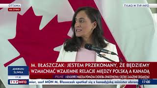 Minister Obrony Kanady Dzięki Gościnności Polski Możemy Szkolić Ukraińskich Żołnierzy