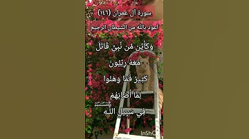 سورة آل عمران الآية ١٤٦ ¹