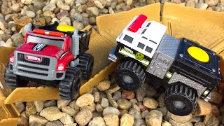 Tonka Climbovers Fire Stomper & Heavy Haule Mighty Machines or Mighty Wheels Big Truck Toys for Kids