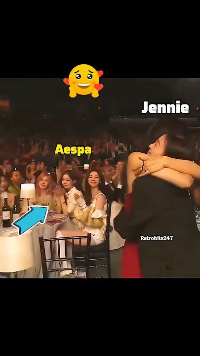 aespa reaction when jennie won the award #blackpink #aespa #jennie #trending #shorts