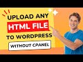 How to Upload HTML File to Website | Upload HTML Verification File to WordPress Website (Easiest)