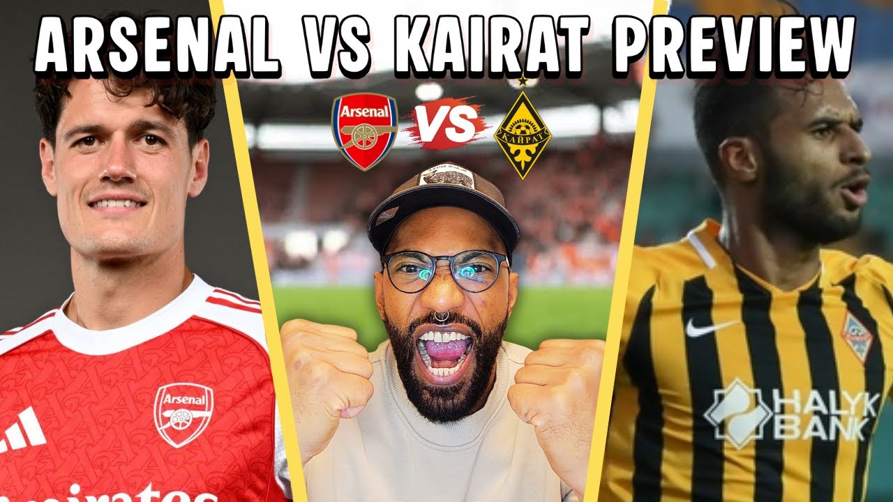Arsenal vs Kairat Almaty MATCH PREVIEW | Squad ROTATION! | Back ON ...
