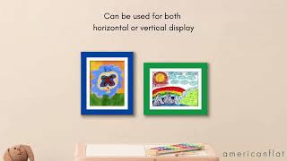 Americanflat Front Loading Kids Art Frame in Silver   8 5x11 Picture Frame Review