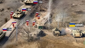 Eén enkele Abrams-tank neemt het op tegen de gehele Russische T-90-brigade — en dan gebeurt DIT!