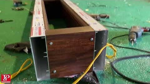 Cửa Thuỷ Lực Khung 200 , Cánh 180 Màu Vân Gỗ Trắc Kính 838 | An Phát Windoor#