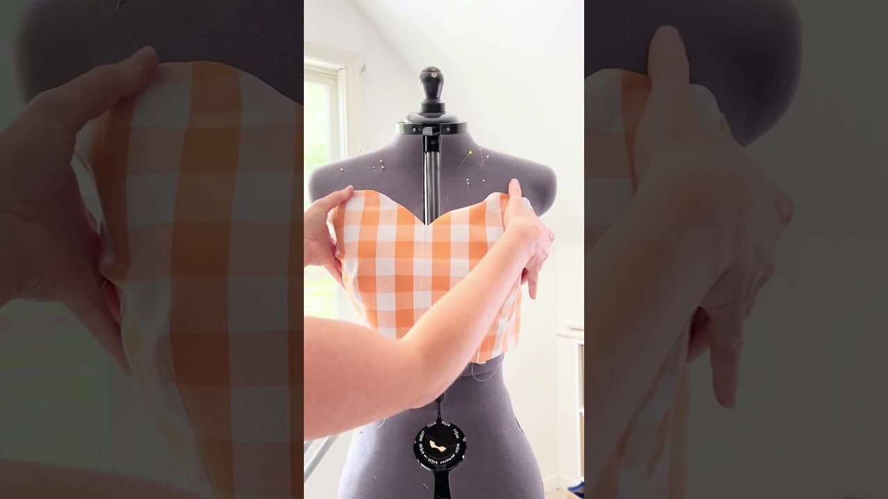 I was scared to sew with gingham fabric