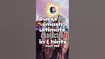 Guess The Smash Ultimate Character In 4 Hints Part 93 #kuyakyle #ssbu #nintendo #gaming #shorts