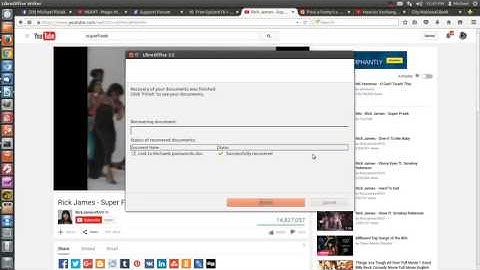 LibreOffice reoccurring recovery glitch