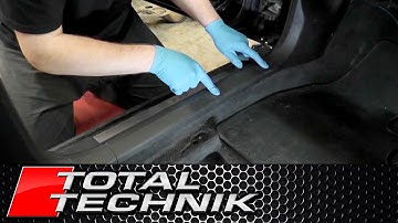 How to Remove Lower Footwell Sill A Pillar Trim - Audi A4 S4 RS4 - B6 B7 - 2001 2008 - TOTAL TECHNIK