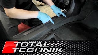 How To Remove Lower Footwell Sill A Pillar Trim Audi A4 S4 Rs4 B6 B7 2001 2008 Total Technik Youtube