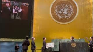 Permission to Dance reaction From Inside the UN Assembly Hall || BTS Reaction. UN Leaders  Reaction