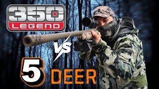 350 Legend DROPS 5 Deer in 23 Minutes!
