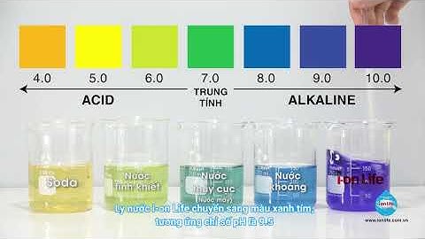 Thí nghiệm: Xác định tính axit và tính kiềm của nước