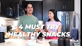 4 MUST TRY HEALTHY SNACKS!!!  (You'll ACTUALLY like)