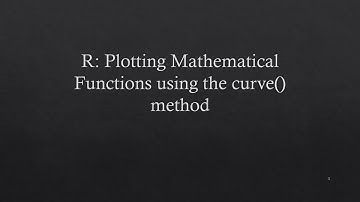 R Programming: Plotting Mathematical Functions using the curve() method (Logistic Function Example)