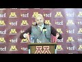 Press Conference: P.J. Fleck on Gophers' Win vs. #5 Penn State