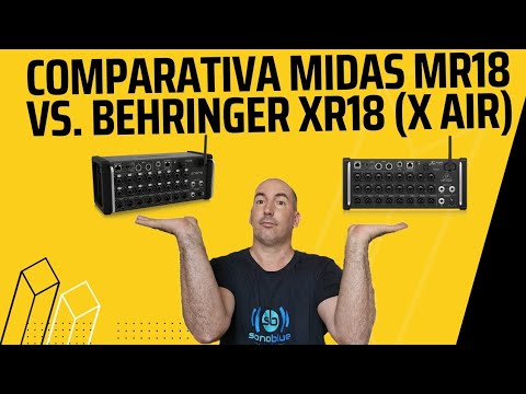 Comparativa Midas MR18 VS. Behringer XR18 (X AIR)