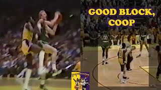 Michael Cooper Huge Chasedown Block on Larry Bird & Larry Legend Gives Props to Coop