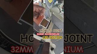 how to joint 32mm aluminium leg section #shorts