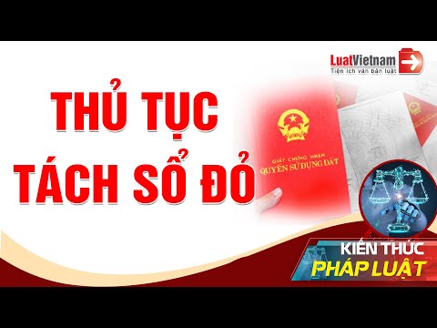 Thủ Tục Tách Sổ Đỏ 2021 Và Các Khoản Tiền Phải Nộp | LuatVietnam