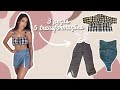 TRANSFORMANDO ROUPAS DE BRECHÓ | ideias de customização de roupas e 5 peças novas nesse vídeo!