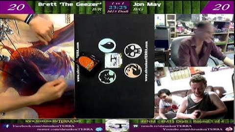 #MTGM15 - M15 Core Set Release Day Draft - Round 1 of 4 - Brett (B/R) Vs. Jon May (B/G) [18.07.14]
