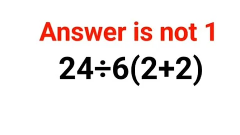 24÷6(2+2) The answer is not 1. Many got it wrong!  Ukraine Math Test #math #percentages #ukraine