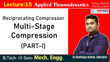 Lecture-15 Applied Thermodynamics - Reciprocating Compressor - Multi-Stage Compression Part-I