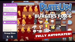 Plate Up - Duo - Fully Automated Burger - 6 People Tables