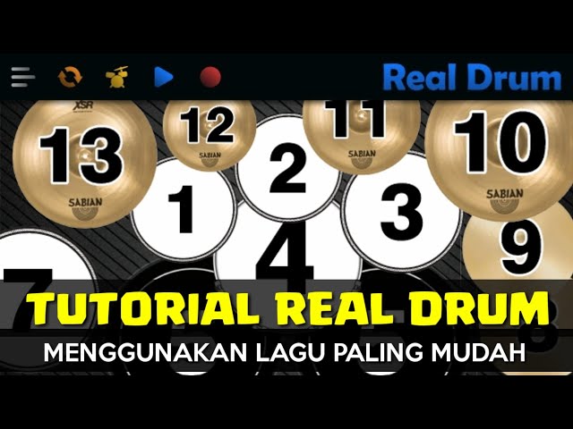 TUTORIAL BERMAIN REAL DRUM LAGU PALING MUDAH BAGI PEMULA class=