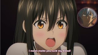 Himeragi wants kojo to suck her blood ||strike the blood S5 ep. 1||