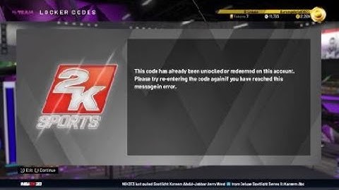 NBA 2K20 NEW LOCKER CODE!