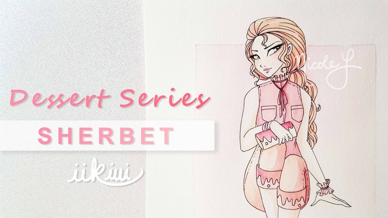Dessert Series: Sherbet | Watercolor Speedpaint | iiKiui