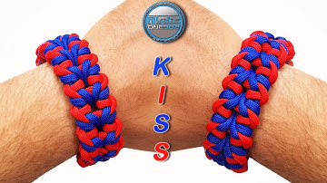 The most beautiful paracord bracelet KISS World of Paracord Tutorials DIY