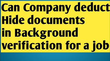 Can Companies Detect Hidden Documents in Background Checks? Background Verification in MNC 2025