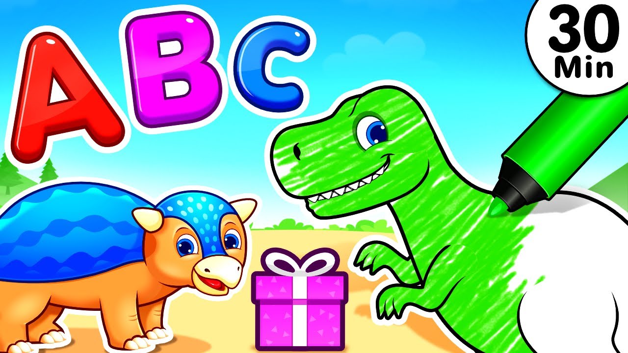 ⁣Dinosaurs For Kids + Dinosaur Song | Best Learning Videos For Toddlers | Educational Videos For Kids