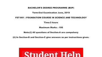 Fst 01 objective part solution in English with explanation.