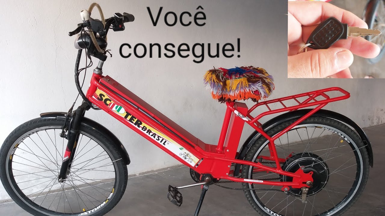 Bike 🚵‍♀️ como desmontar a ignição  de uma bicicleta elétrica.🔑 chaveiro John Fogo 🔥