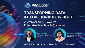 Transforming Data into Actionable Insights: A Webinar on AI-Powered Enterprise Search with Sinequa