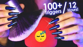 ASMR 100+ Triggers over 12 Hours 😴 Deep Sleep & Relaxation - 4k (No Talking)