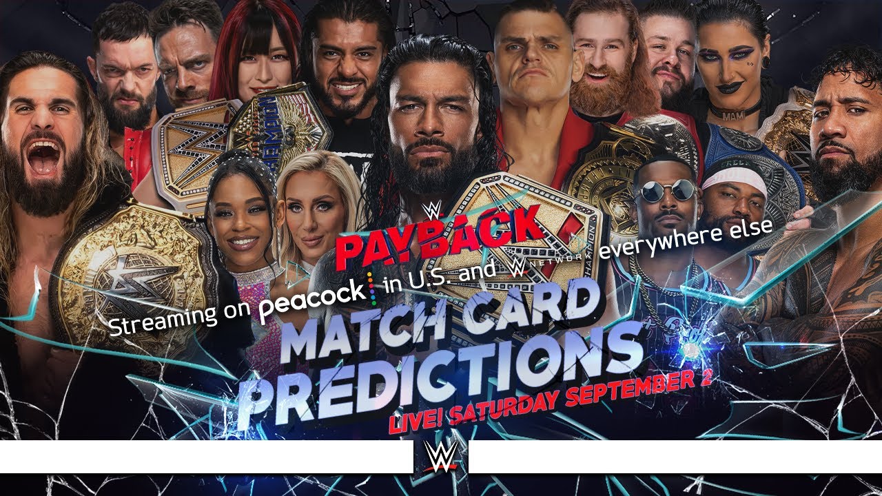 WWE Payback 2023 Match Card Predictions YouTube