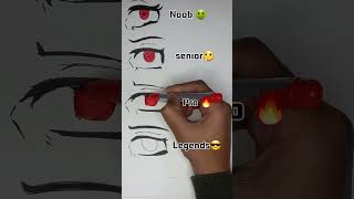 Noob vs Senior vs Pro vs Legend anime eye shortsvideo trending