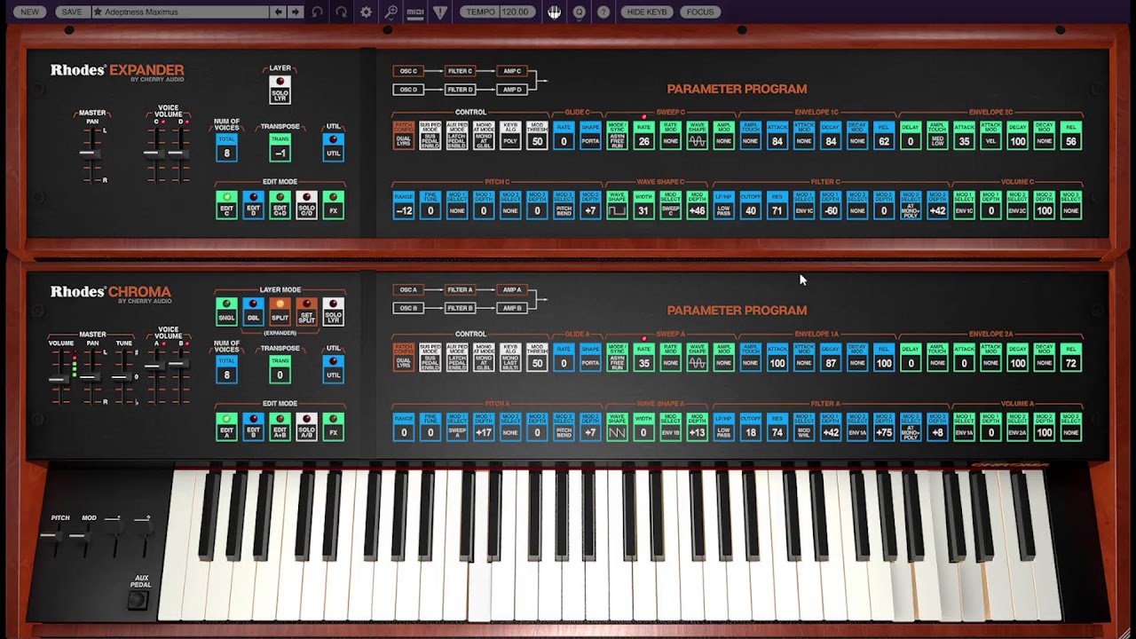 Lets play with Rhodes Chroma Synthesizer