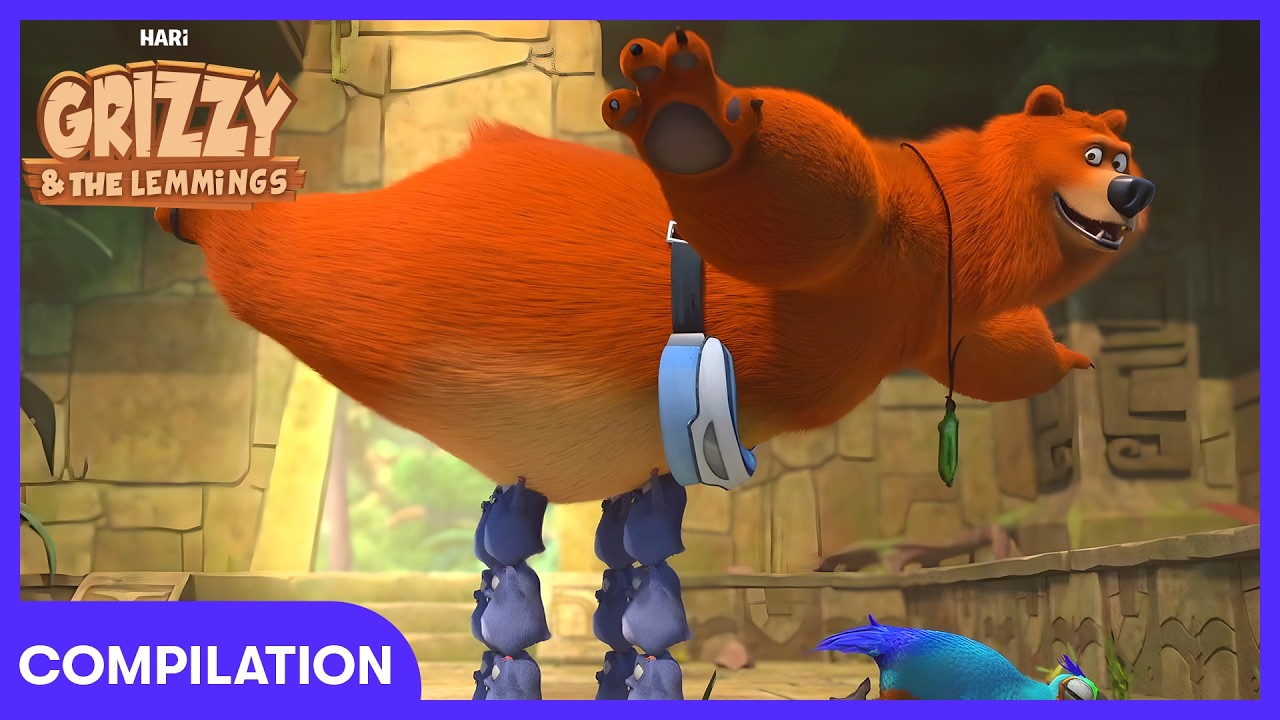 GRIZZY GOT MOVES! (Time To Dance)! 🪩🎶🐻| Grizzy & The Lemmings | WildBrain Kids