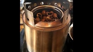 ソロストーブでマカダミアナッツの殻を燃やしてみた。【Solo Stove】【TLUD】【Macadamia nut】【husk】
