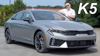 2026 Kia K5 GT-Line AWD – Stunning Steel Matte Gray, Red Interior & Full Test Drive Review!