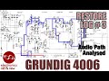 Grundig 4006 Stereo tube radio restoration, part 3. Detailed graphical analysis of the audio path.